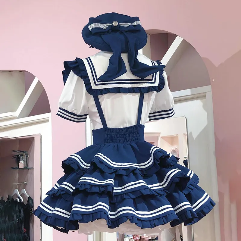 COVT Uniforms Women's Shirt+Suspender Skirt Includes Bow Tie-7