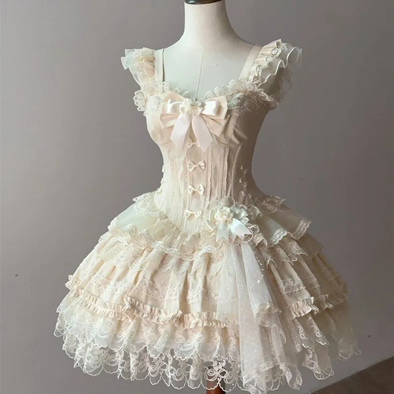 COVT Lolita Dresses Women's Apricot-2