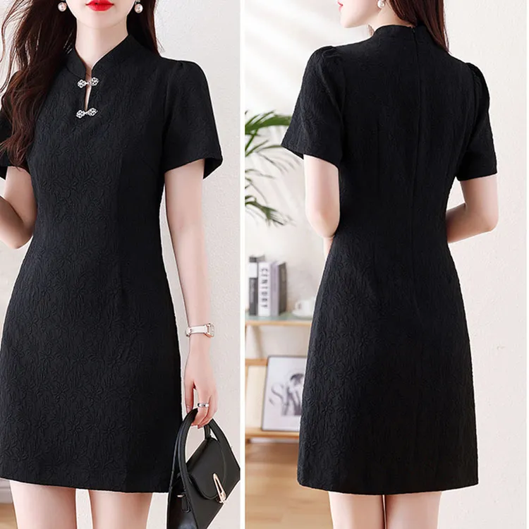 COVT Short Sleeved Dress Women's Black-3