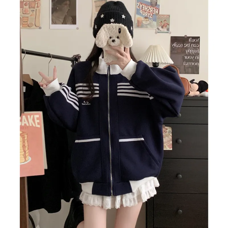 COVT Jackets Women's Navy Blue-4