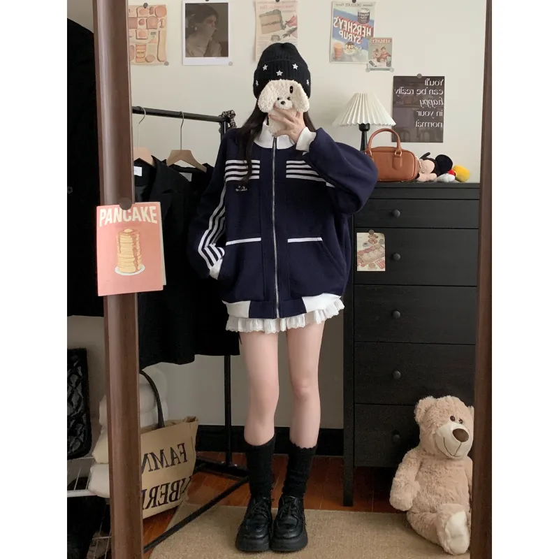 COVT Jackets Women's Navy Blue-3