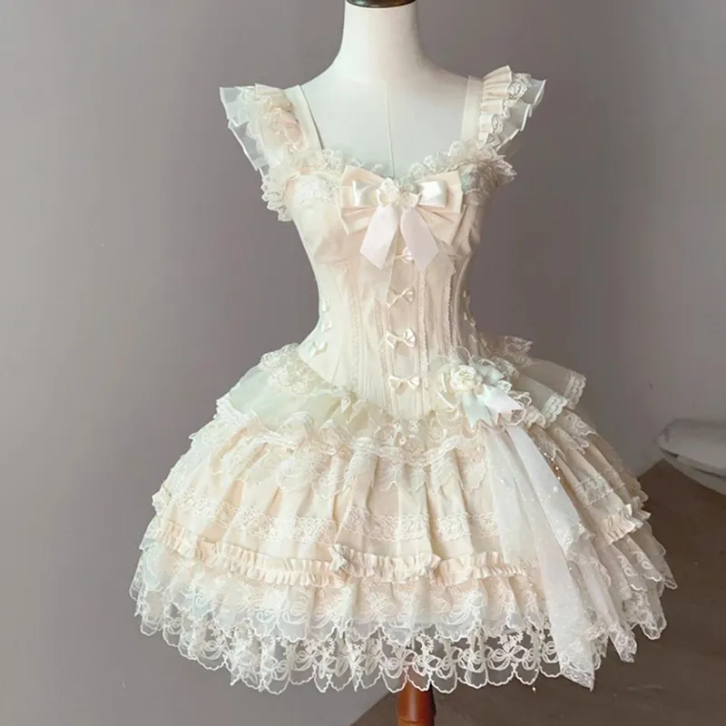 COVT Lolita Dresses Women's Apricot-7