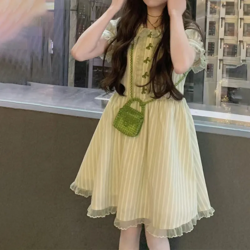 COVT Short Sleeved Dresses Women's Green-4