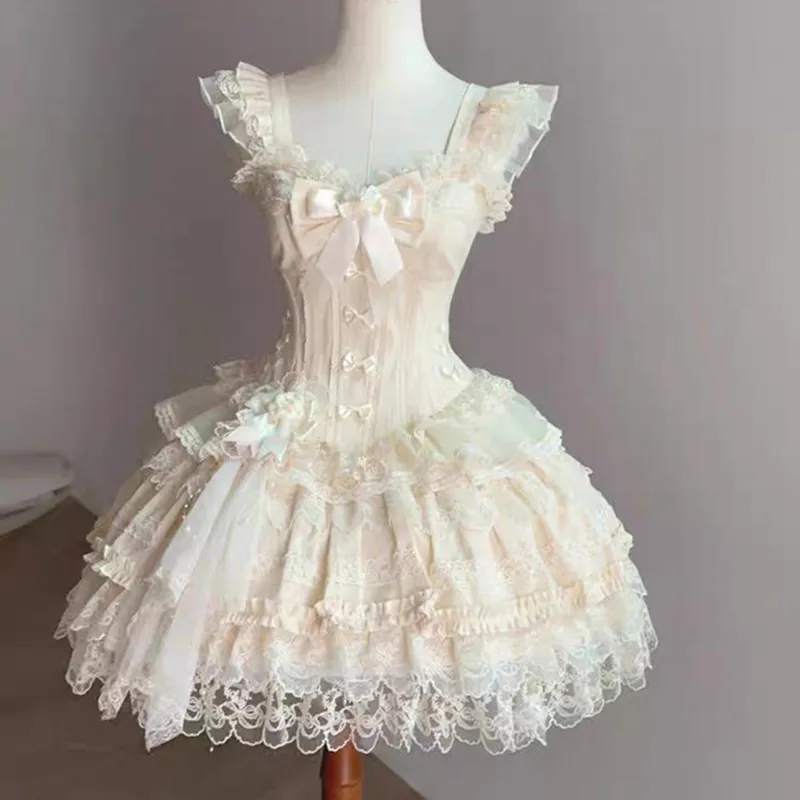 COVT Lolita Dresses Women's Apricot-4