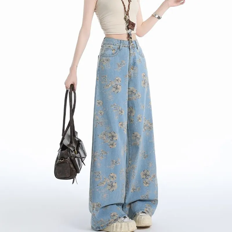 HAPG Jeans Women's Blue Pants Shopping Bag-4