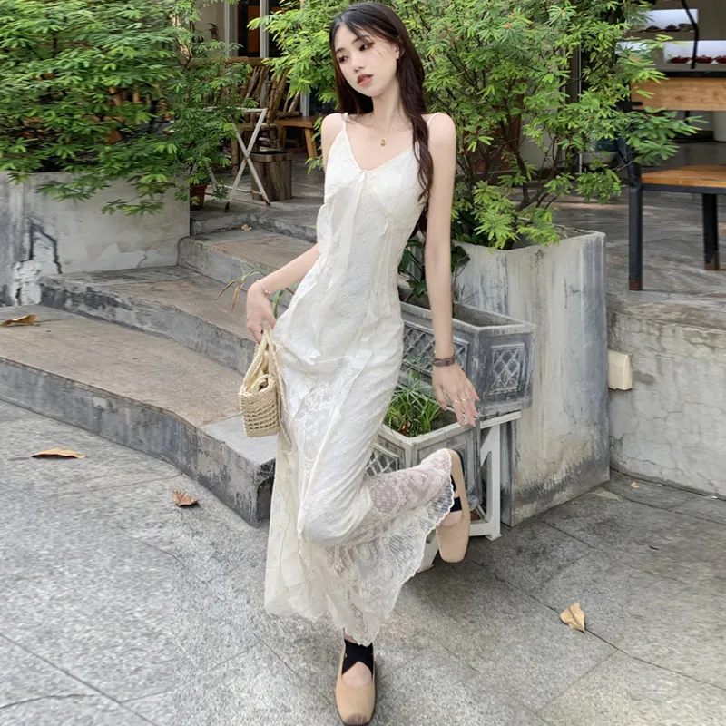 HAPG Slip Dress Women's Apricot Dress-3