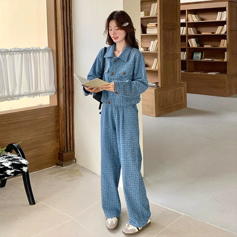 HAPG Casual Suit Women's Denim Blue-6
