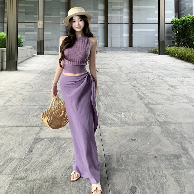 HAPG Two Piece Skirt Sets Women's-2