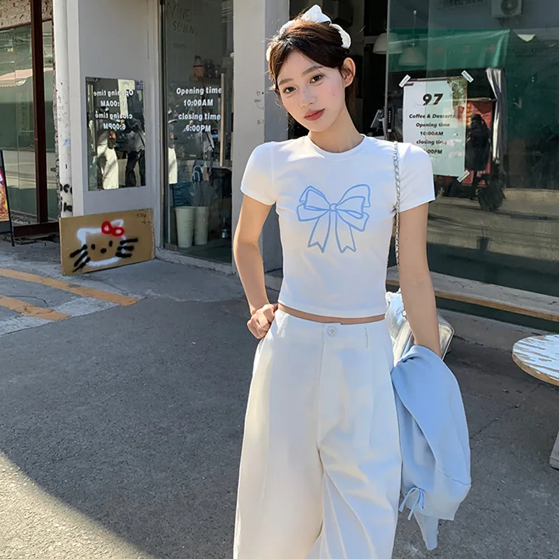HAPG T Shirts Women's White-4