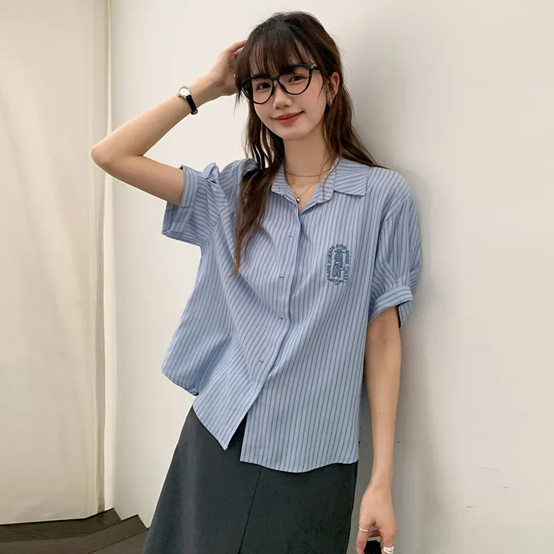 HAPG Shirts Women's Blue Shopping Bag Included-2