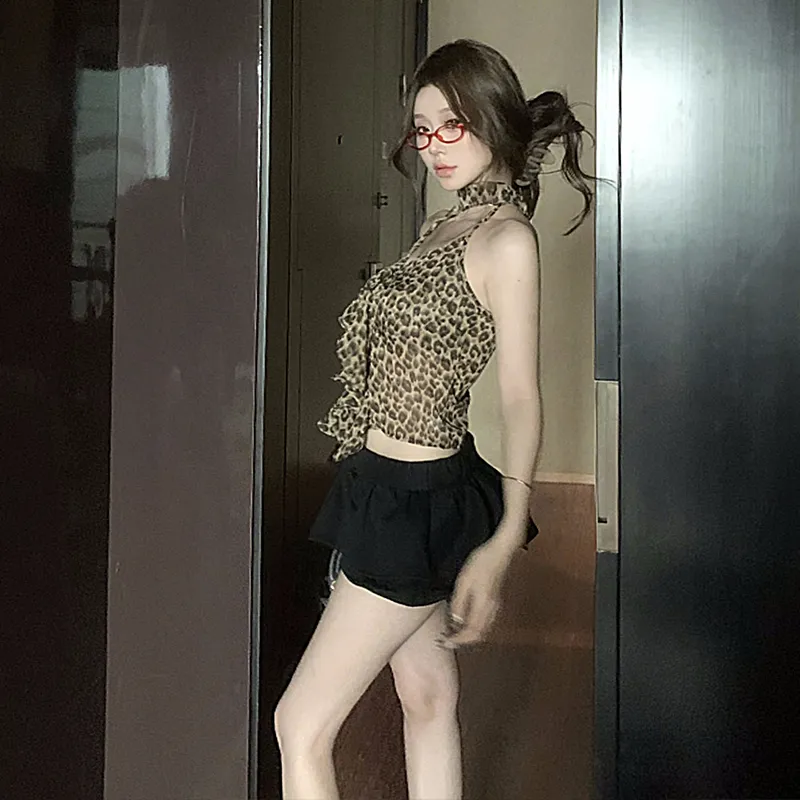HAPG Camisoles Women's Leopard Print-4