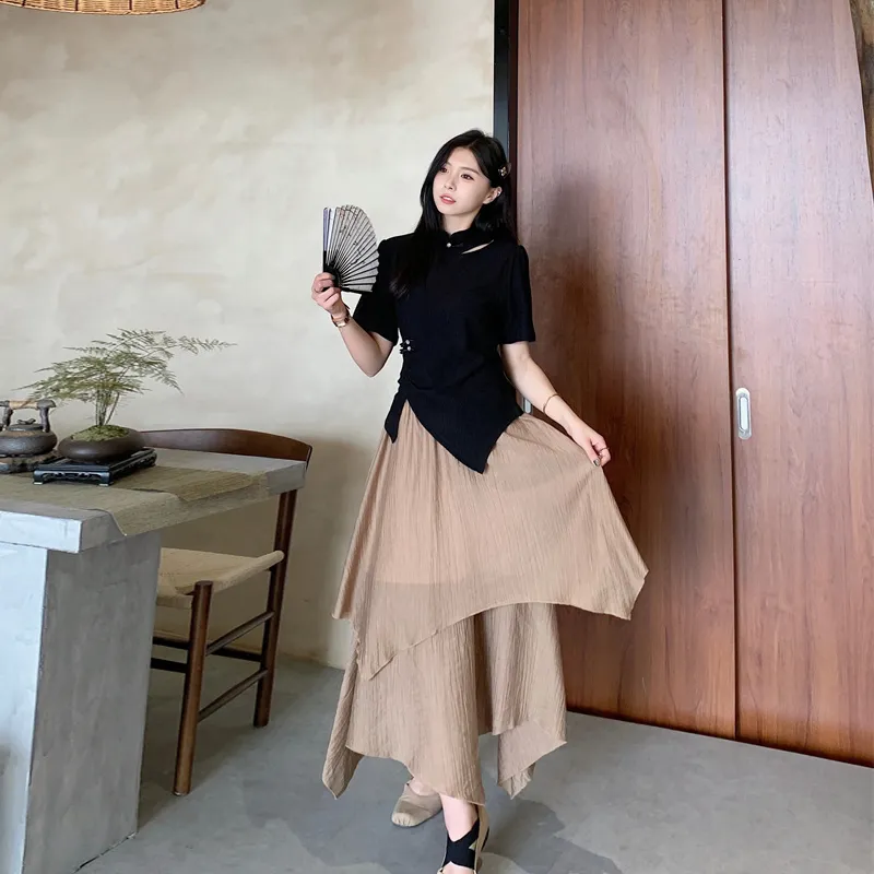 HAPG Two Piece Skirt Sets Women's-3
