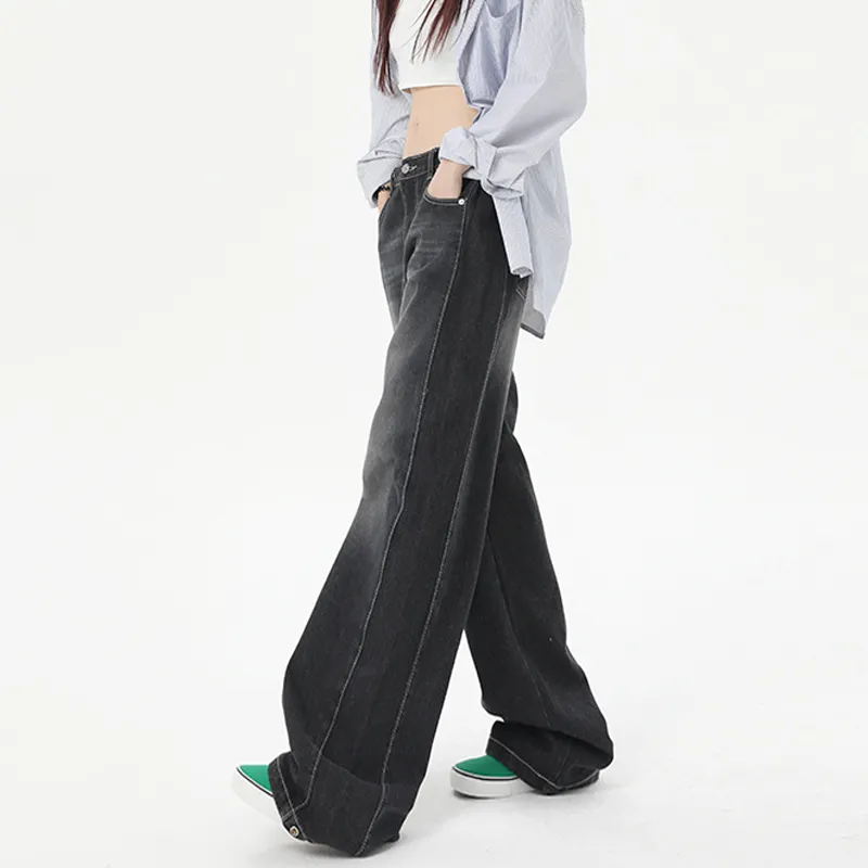 HAPG Jeans Women's Black Gray Color-3