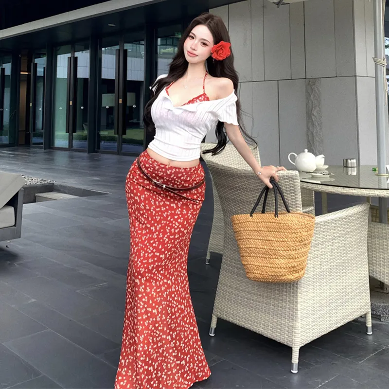HAPG Two Piece Skirt Sets Women's-3