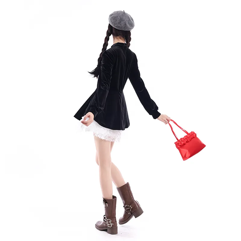 HAPG Long-Sleeved Dresses Women's-2