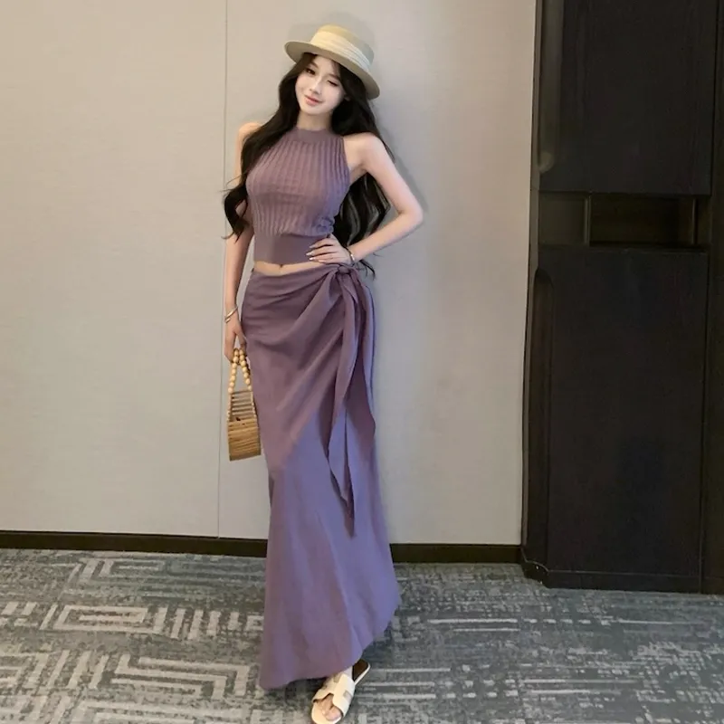 HAPG Two Piece Skirt Sets Women's-6