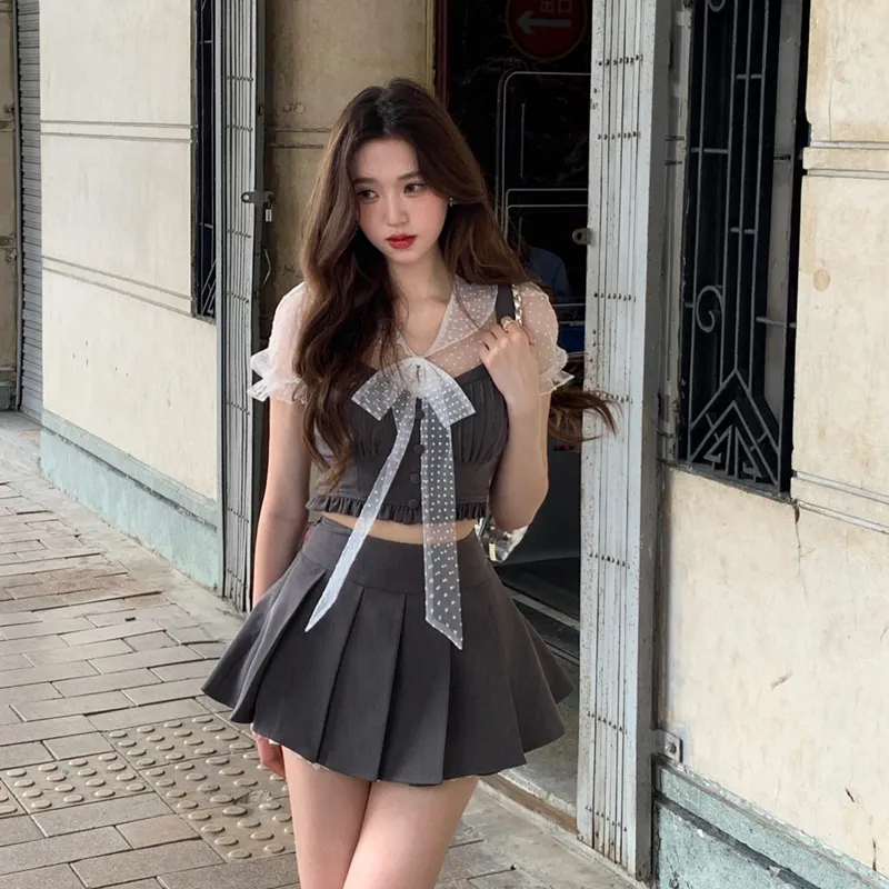 HAPG Two Piece Skirt Sets Women's-4