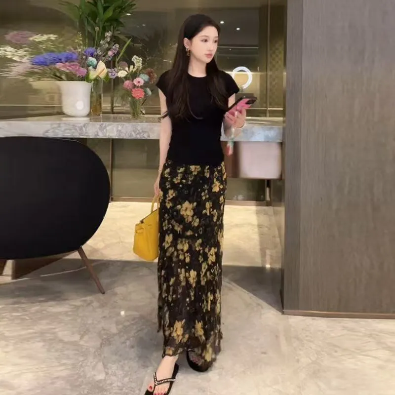 HAPG Two Piece Skirt Sets Women's-6