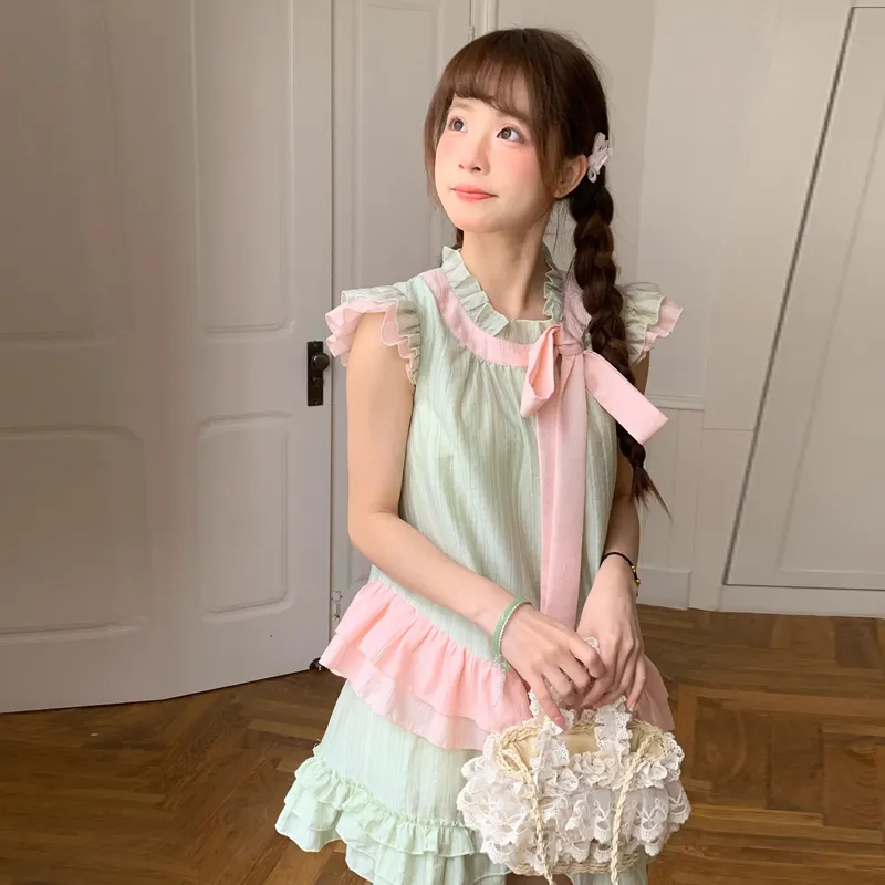 HAPG Two Piece Skirt Sets Women's-5