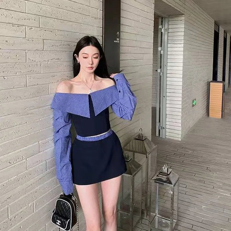 HAPG Skirt Set Women's Night Sea Blue-5