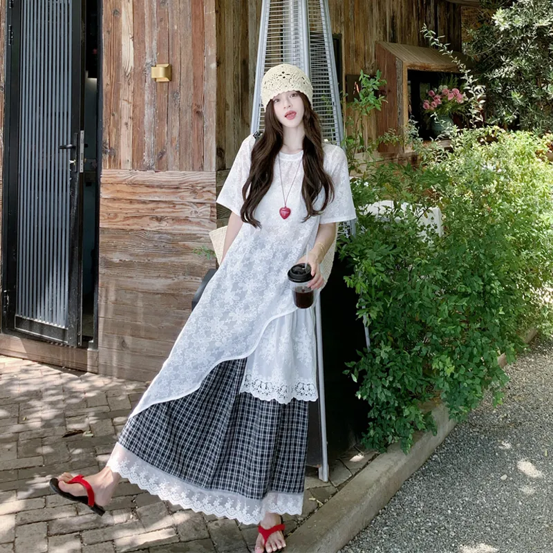 HAPG Two Piece Skirt Sets Women's-1