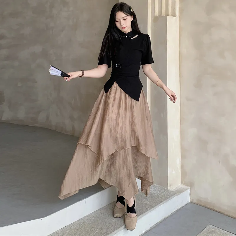 HAPG Two Piece Skirt Sets Women's-2
