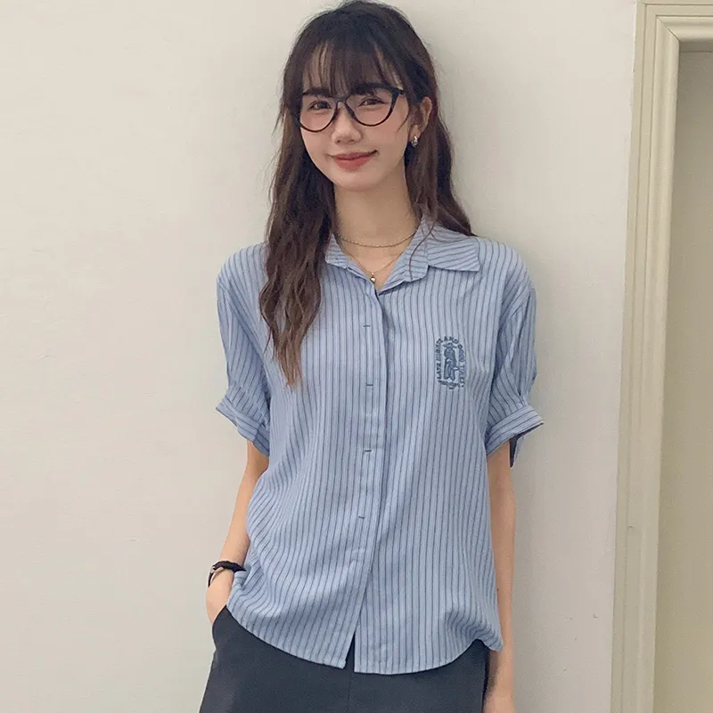 HAPG Shirts Women's Blue Shopping Bag Included-5