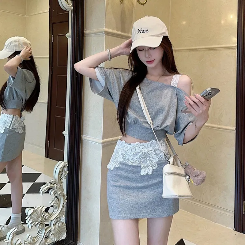 HAPG Two Piece Skirt Sets Women's-4