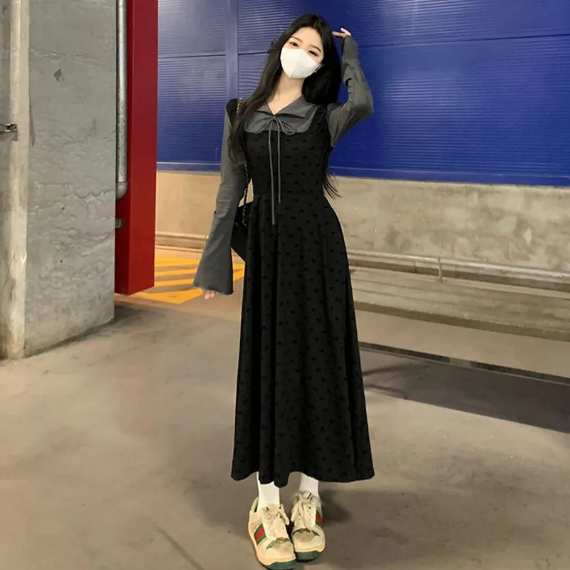 HAPG Long-Sleeved Dresses Women's-5