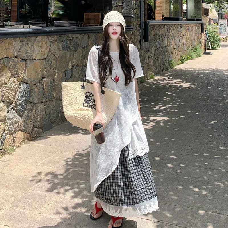 HAPG Two Piece Skirt Sets Women's-4