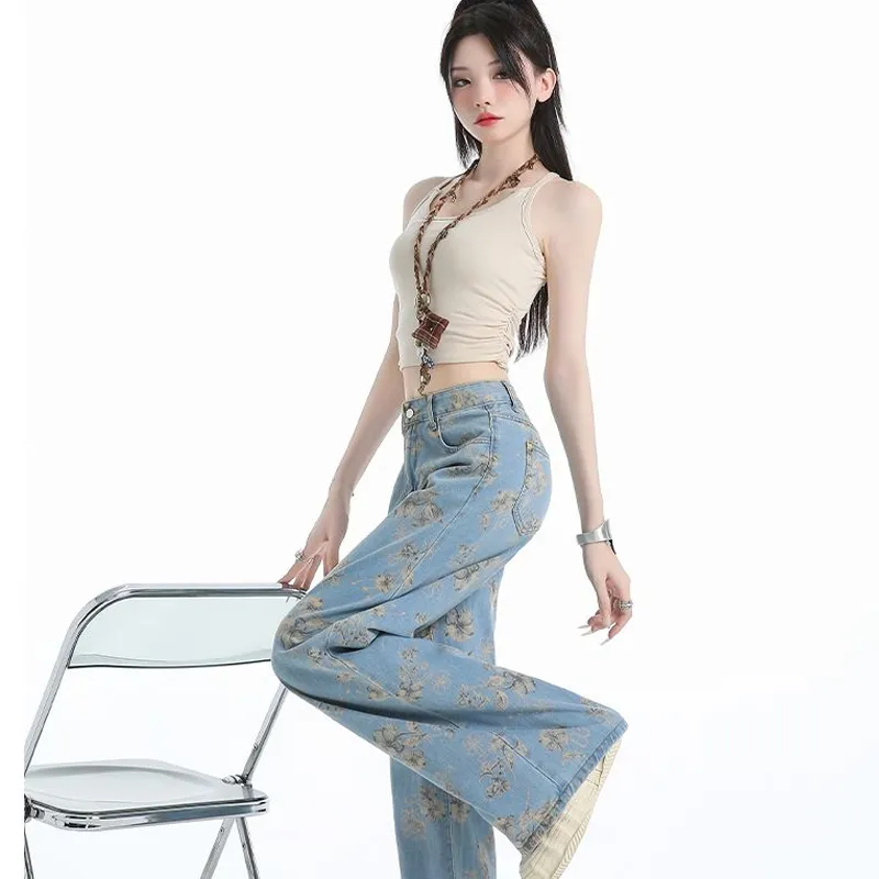 HAPG Jeans Women's Blue Pants Shopping Bag-3