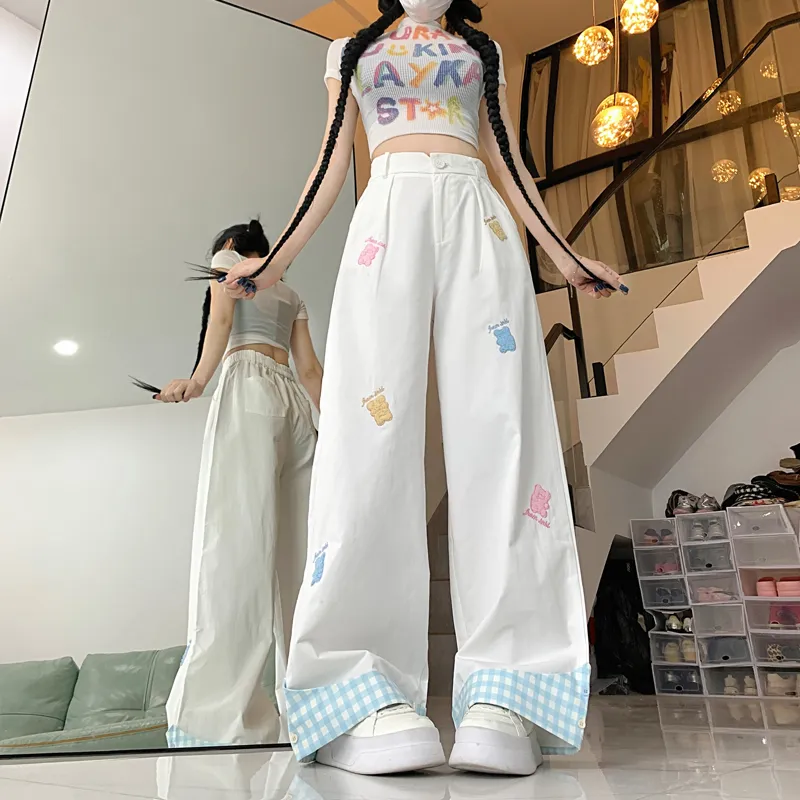 HAPG Casual Pants Women's White Shopping Bag-2
