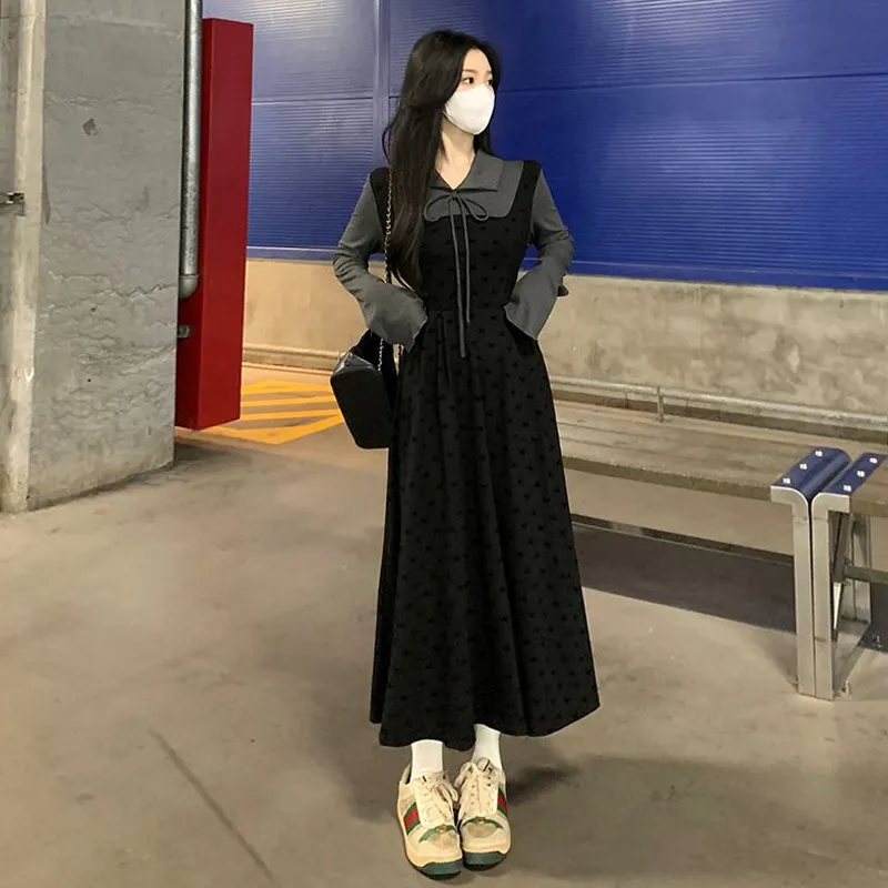 HAPG Long-Sleeved Dresses Women's-4