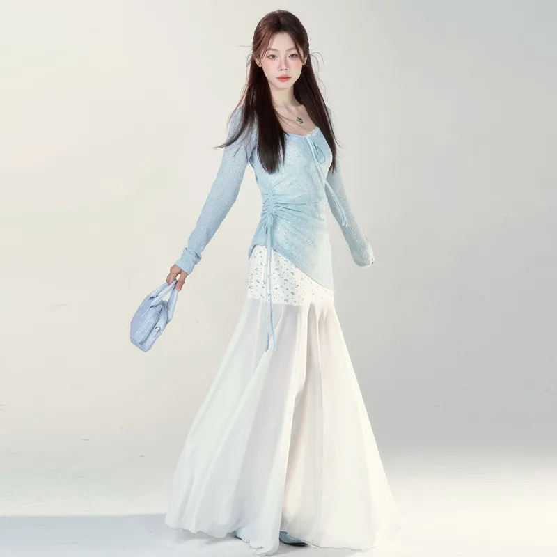 HAPG Two Piece Skirt Sets Women's-6