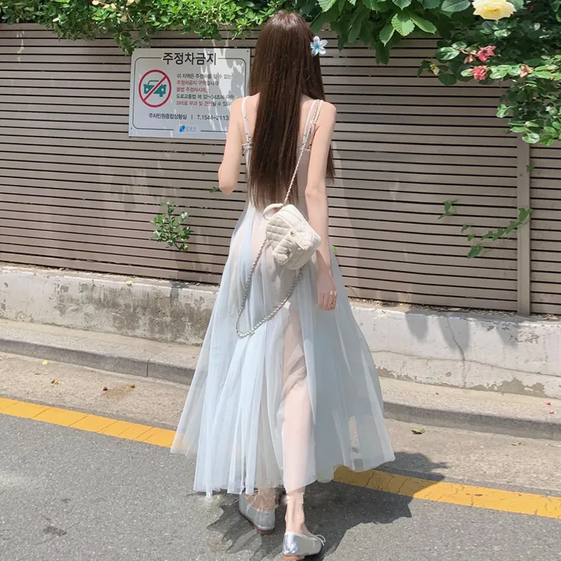 HAPG Skirt Set Women's Light Blue-5