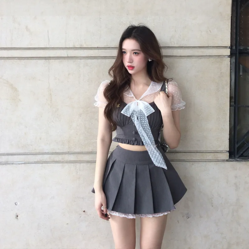 HAPG Two Piece Skirt Sets Women's-3