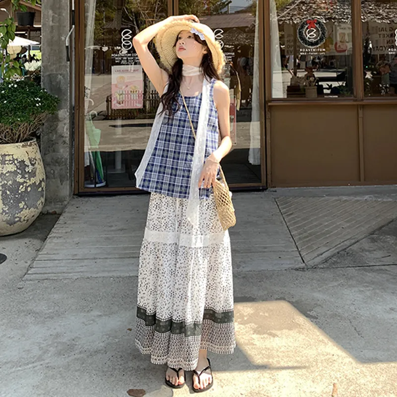 HAPG Two Piece Skirt Sets Women's-5