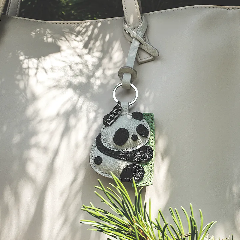 HUIYU Sheepskin Pendants Unisex Black White Green-2