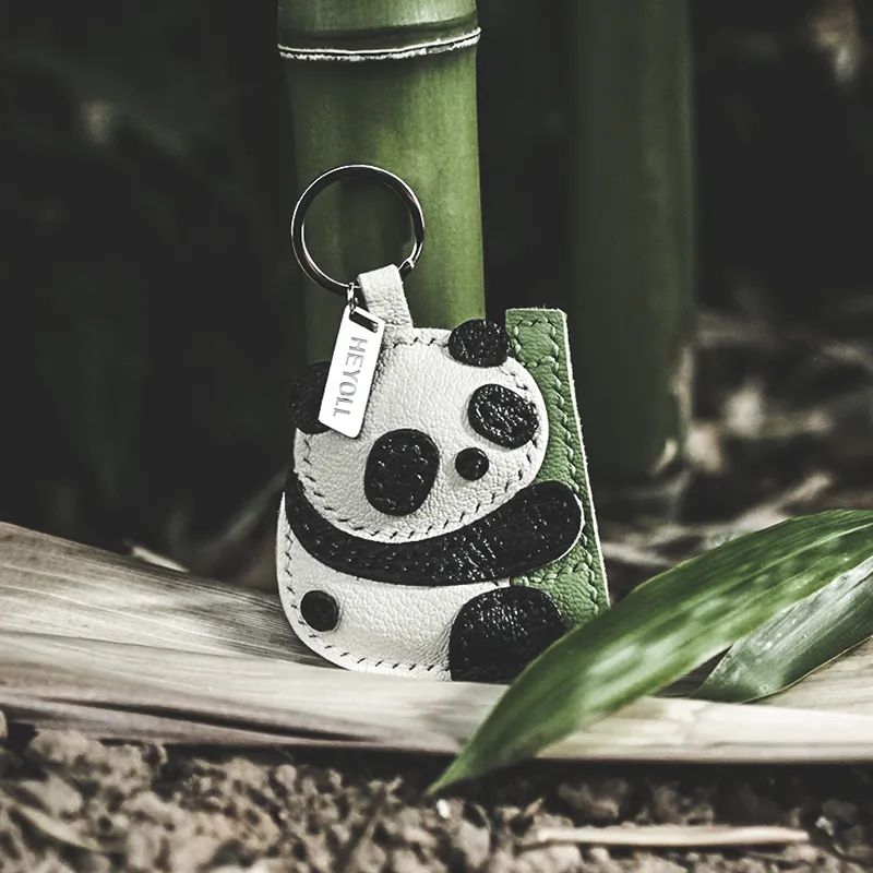 HUIYU Sheepskin Pendants Unisex Black White Green-1