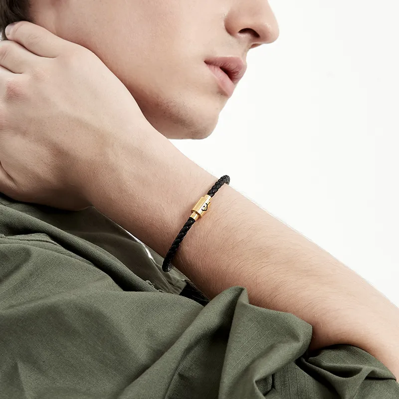 HUIYU Cow Leather Bracelets Unisex-1