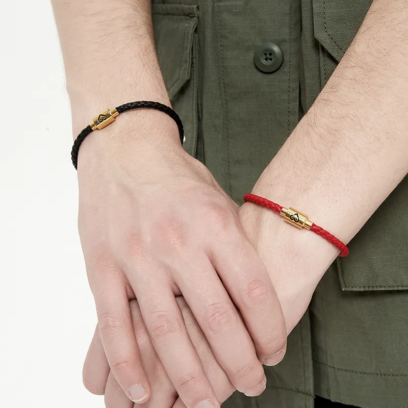 HUIYU Cow Leather Bracelets Unisex-2