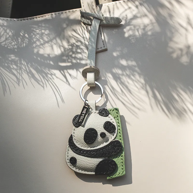 HUIYU Sheepskin Pendants Unisex Black White Green-4