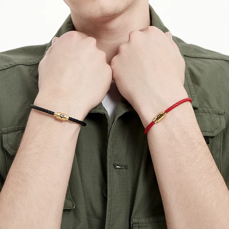 HUIYU Cow Leather Bracelets Unisex-3