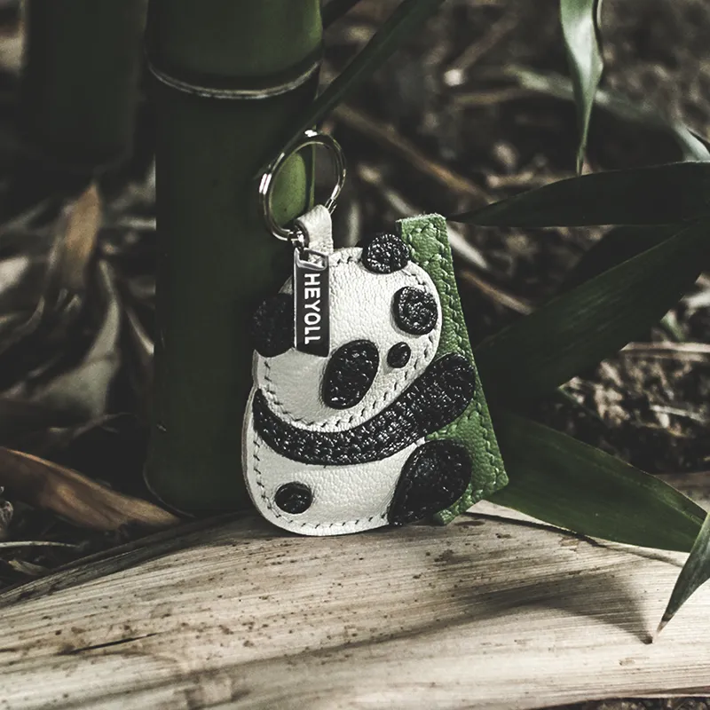 HUIYU Sheepskin Pendants Unisex Black White Green-6