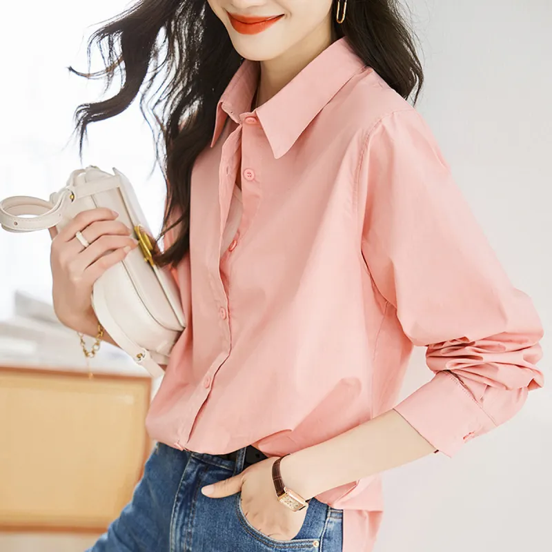 Huagaa Shirts Women's Pink-2