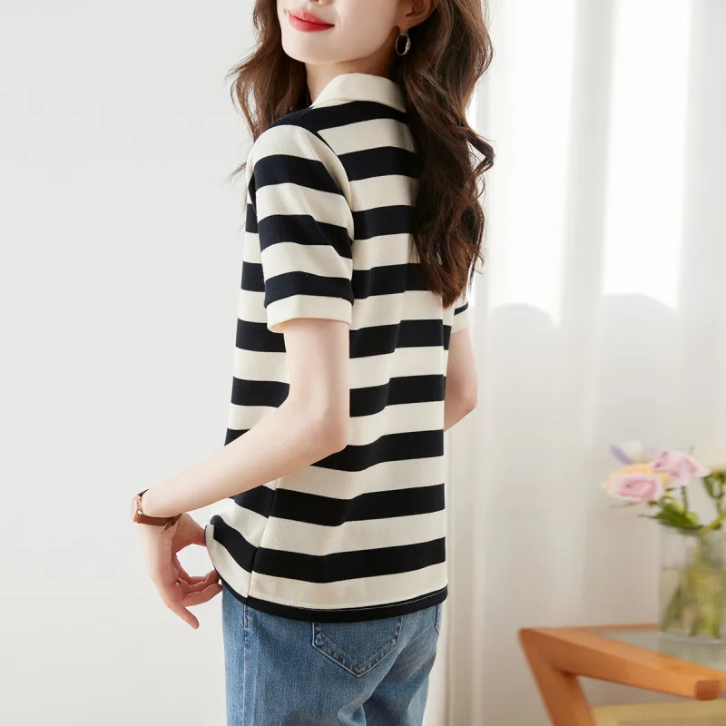 Huagaa T Shirts Women's Stripes-6
