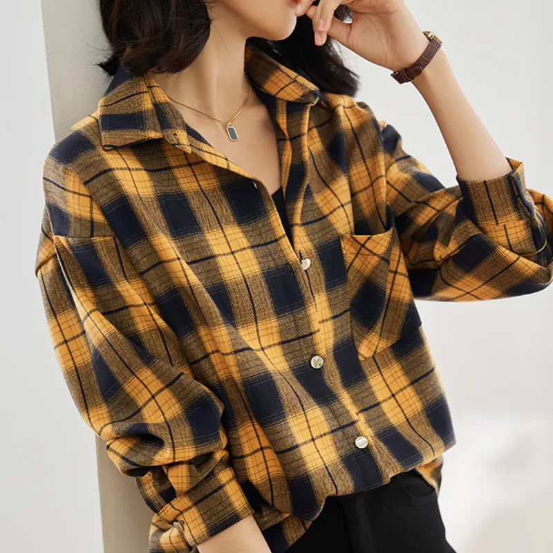 Huagaa Shirts Women's Yellow-2
