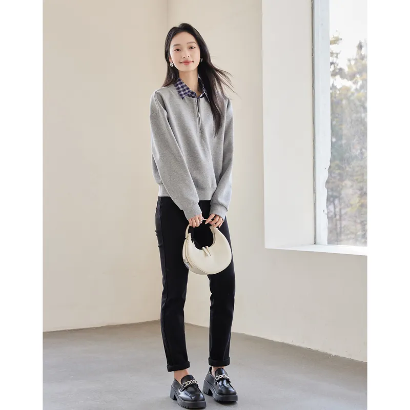 Huagaa Sweatshirts Women's Heather Gray-2