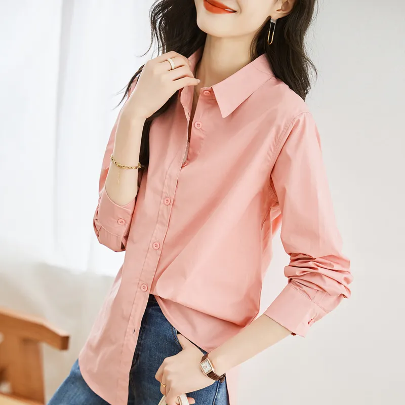 Huagaa Shirts Women's Pink-3