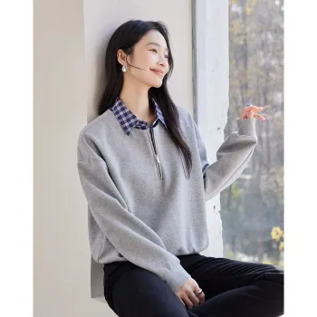Huagaa Sweatshirts Women's Heather Gray